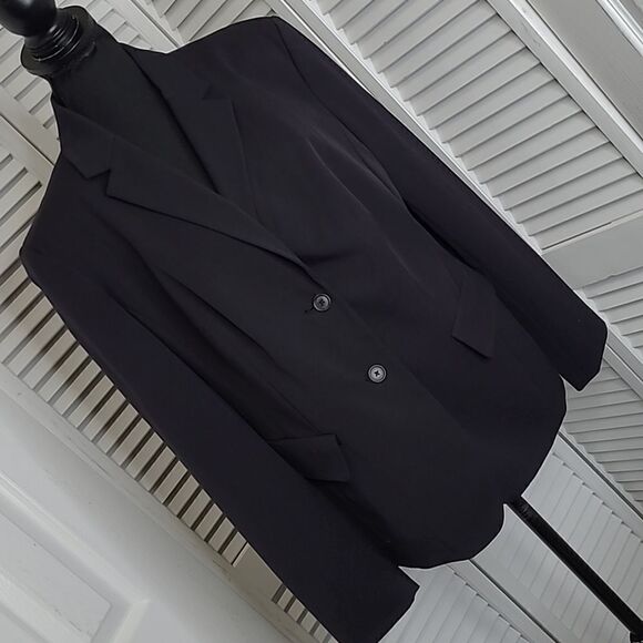 goodclothes sz 14 black buttonfront blazer NWT - Picture 1 of 9